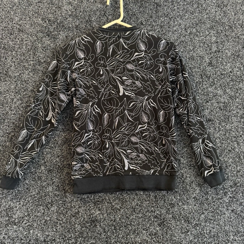 Vtg Chicos Design Womens ‎ Black And White Jacket Embroidered All Over Size 0 - Picture 2 of 7